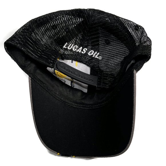 Main Gate Indiana Pacers NBA Basketball Snapback Trucker Hat Lucas Oil Gray - Picture 3 of 9